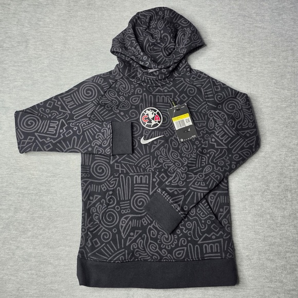 Nike Youth Club America Black 2020-21 Size Small Hoodie